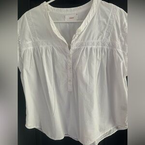 Xirena White Button-Up Women's Top